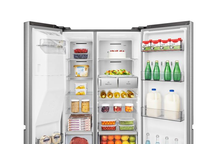 Hisense Side by Side Refrigerator, 601 L, Stainless steel, RS5P819STC