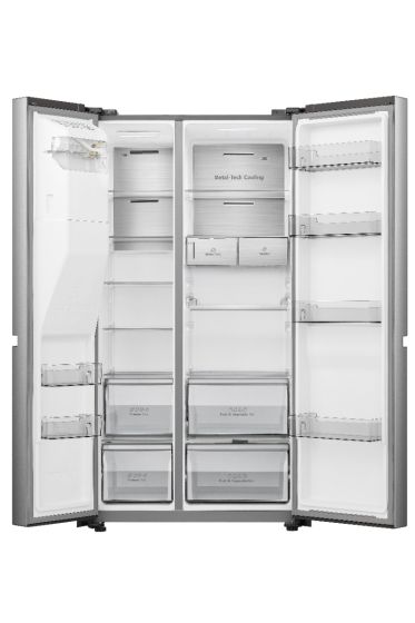 Hisense Side by Side Refrigerator, 601 L, Stainless steel, RS5P819STC