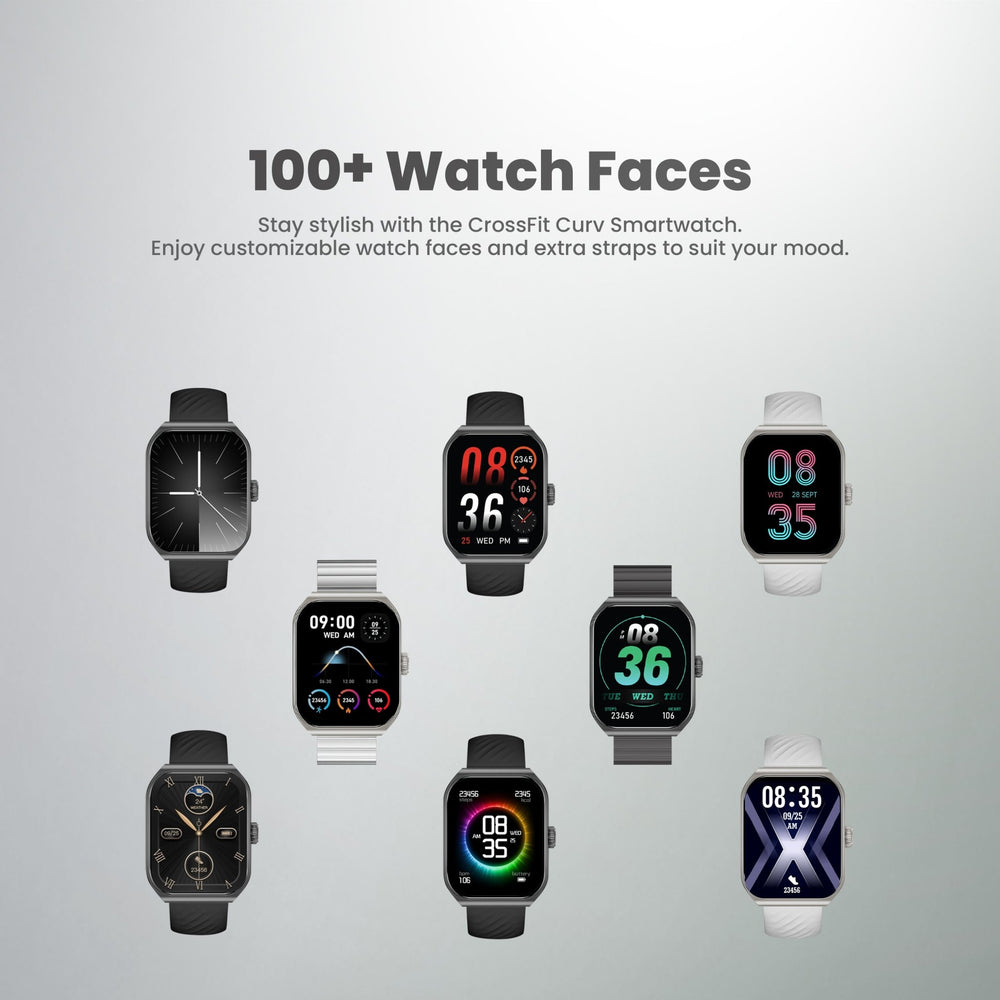 Smartix Premium CrossFit Curve Smartwatch Silver