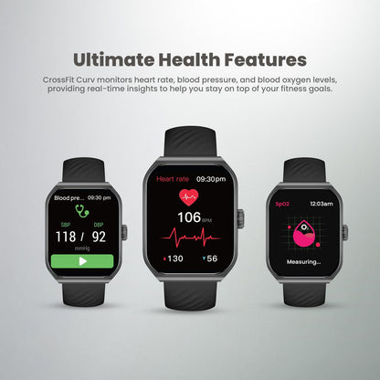 Smartix Premium CrossFit Curve Smartwatch Silver