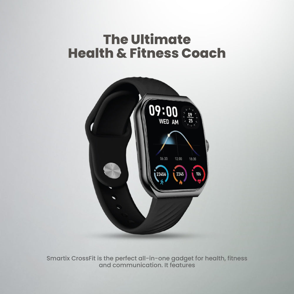 Smartix Premium CrossFit Curve Smartwatch Silver