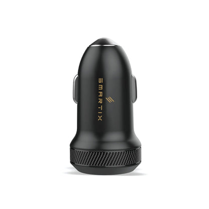 Smartix Premium 66W Fast Car Charger, Black