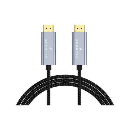Smartix Premium 5m Nylon Braided HDMI Cable 8k, 4K, Black