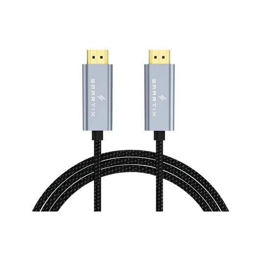Smartix Premium 5m Nylon Braided HDMI Cable 8k, 4K, Black
