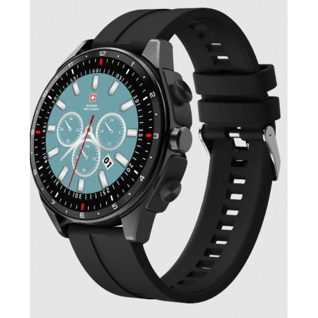 Dom Music Smartwatch with Metal Strap – Black