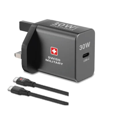 Swiss Military 30W GaN-II USB-C Fast Wall Charger