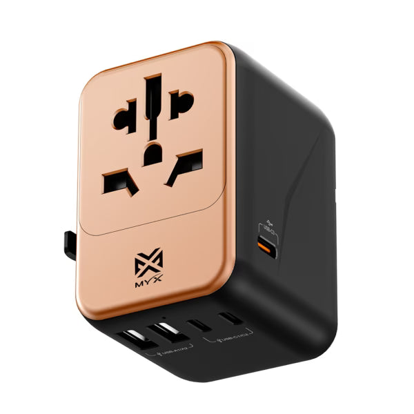 MYX PRO TRAVELX 35W INTER TRAVEL ADAPTER GLD