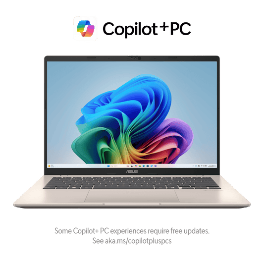 ASUS Vivobook 14 M1407KA Platinum Gold front view