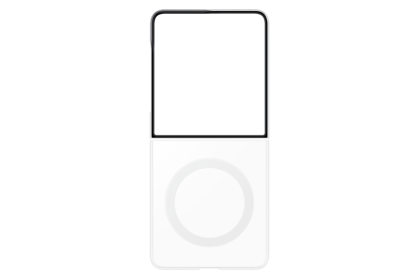 Samsung Z Flip8 Clear Magnet Case - Angle