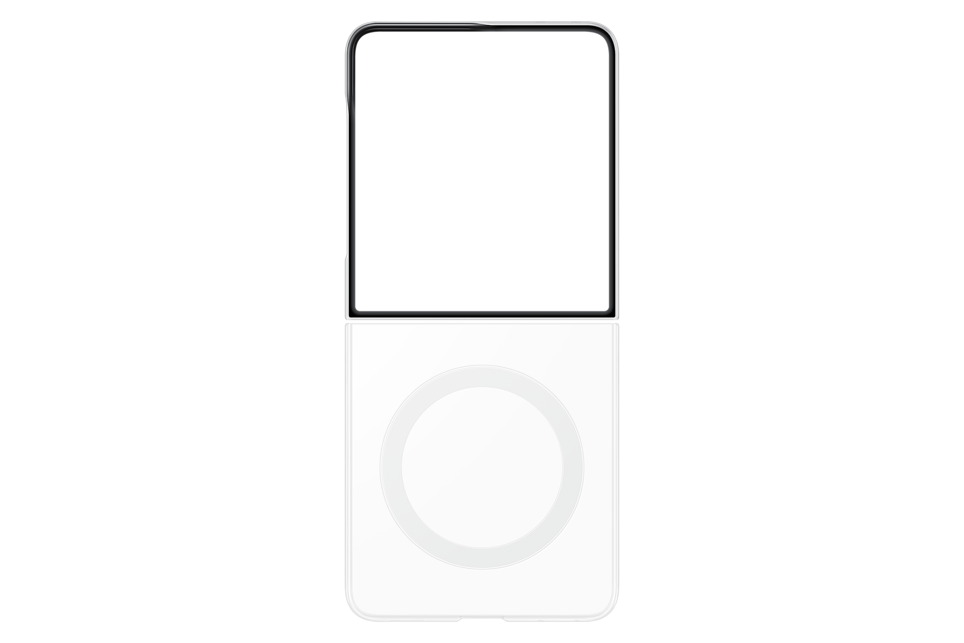 Samsung Z Flip8 Clear Magnet Case - Angle