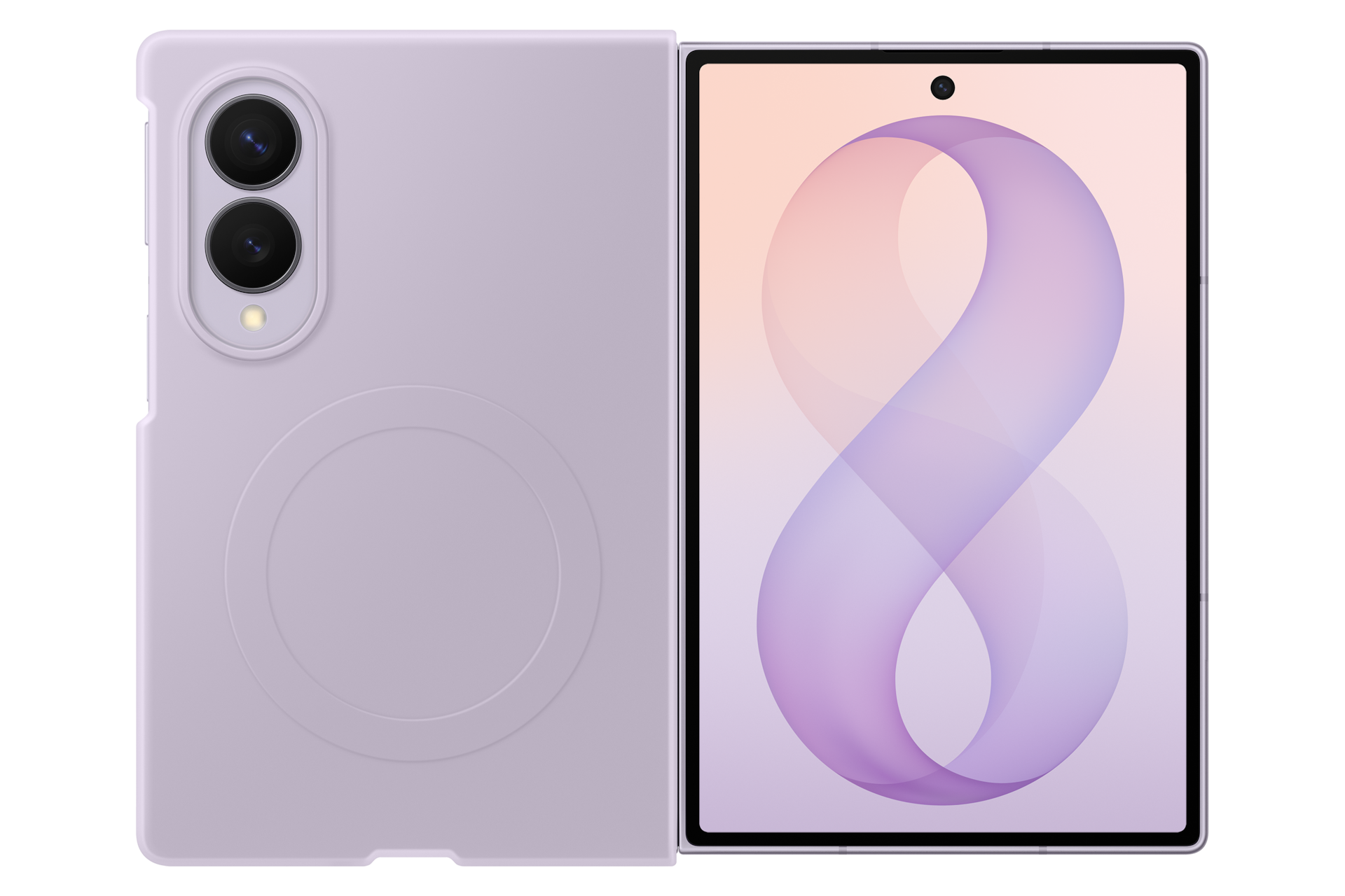 Samsung Z Fold8 Silicone Magnet Case Jasmine - Hero