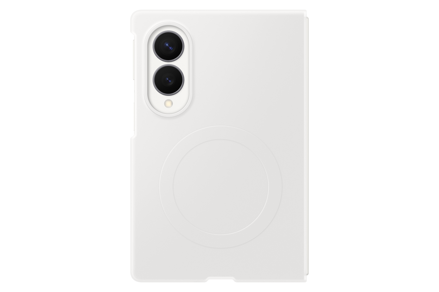 Samsung Z Fold8 Silicone Magnet Case Latte - Angle