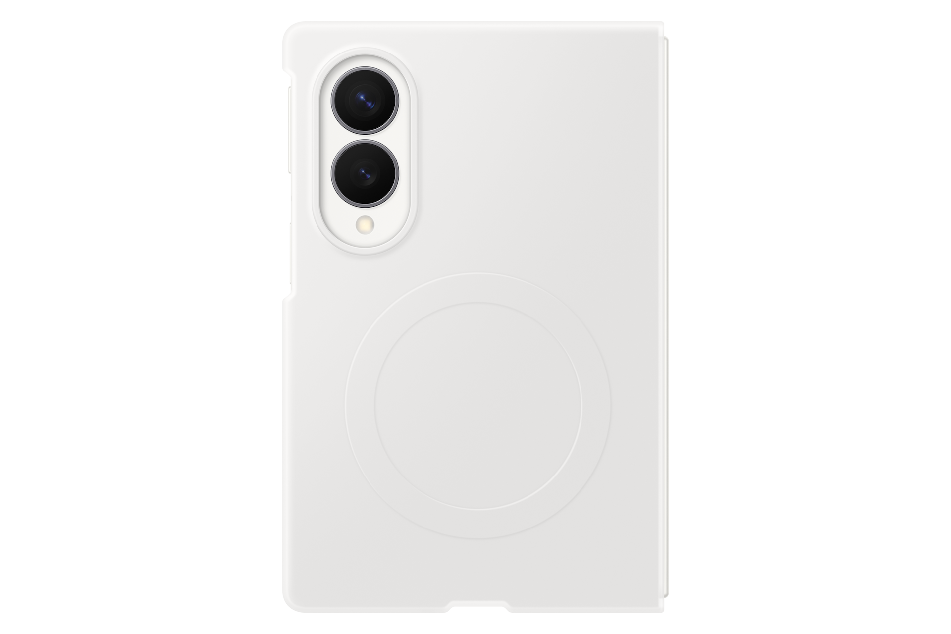 Samsung Z Fold8 Silicone Magnet Case Latte - Angle