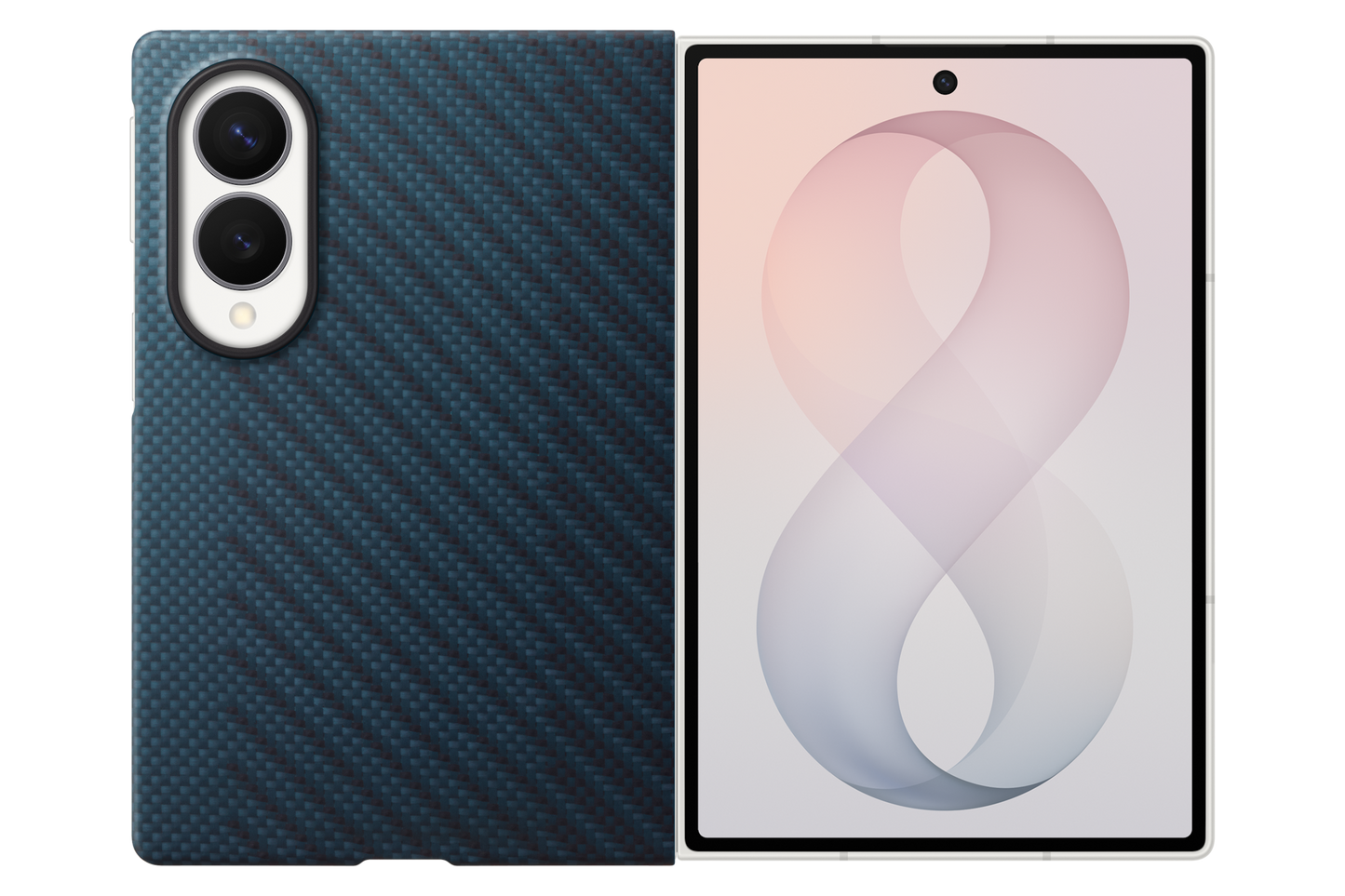 Samsung Galaxy Z Fold8 Carbon Magnet Case Blue