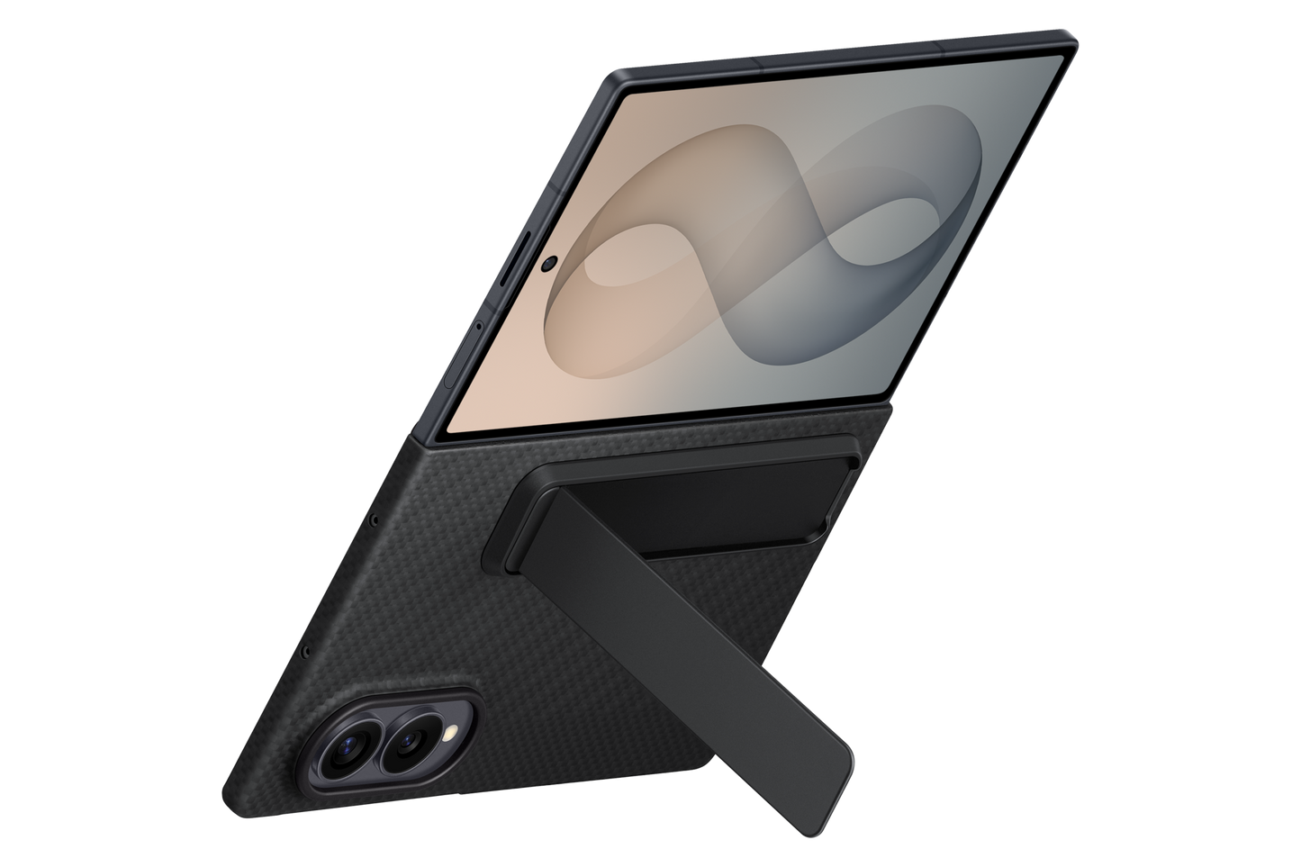 Samsung Z Fold8 Carbon Standing Case - Landscape
