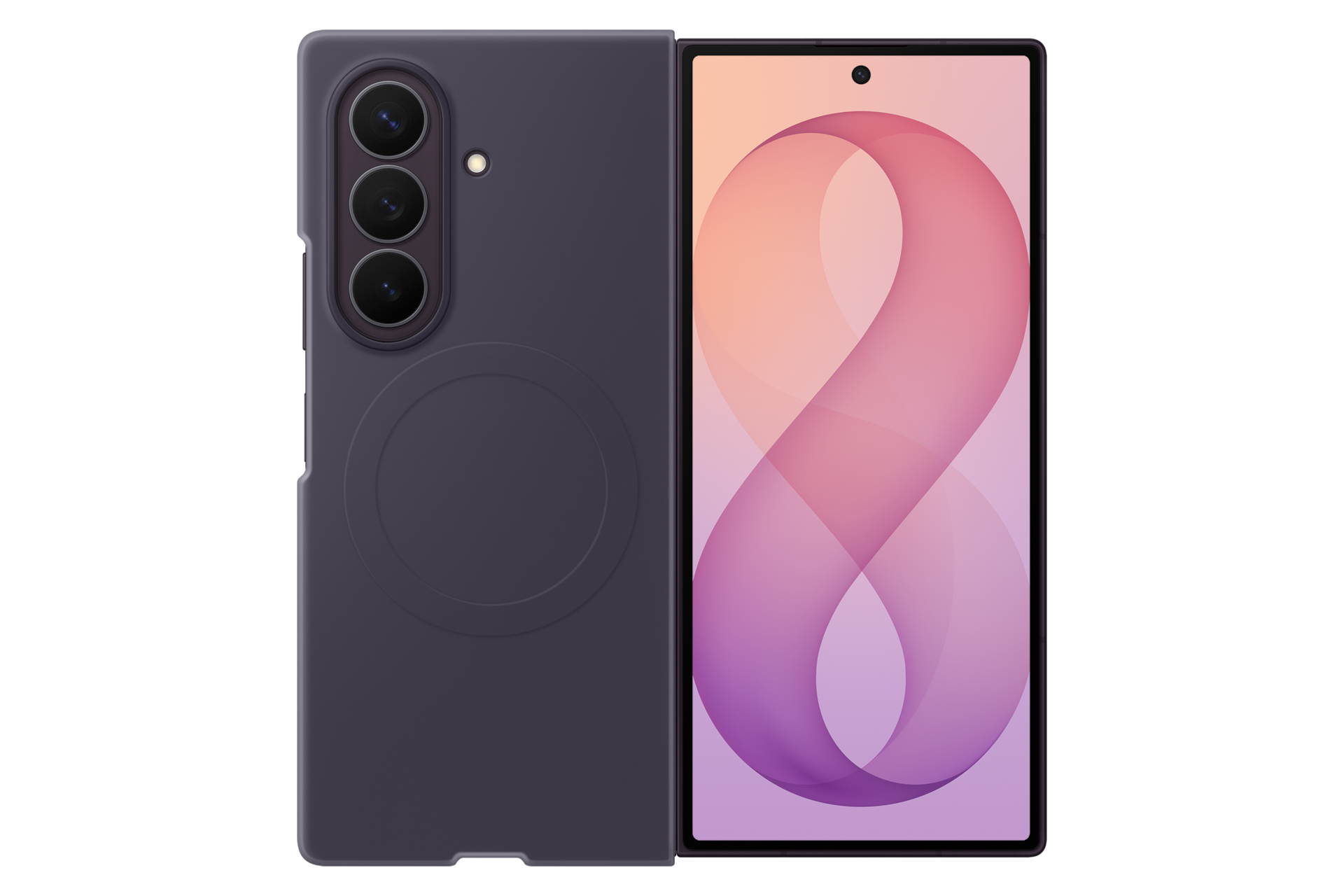 Samsung Galaxy Z Fold8 Ultra Silicone Magnet Case Violet