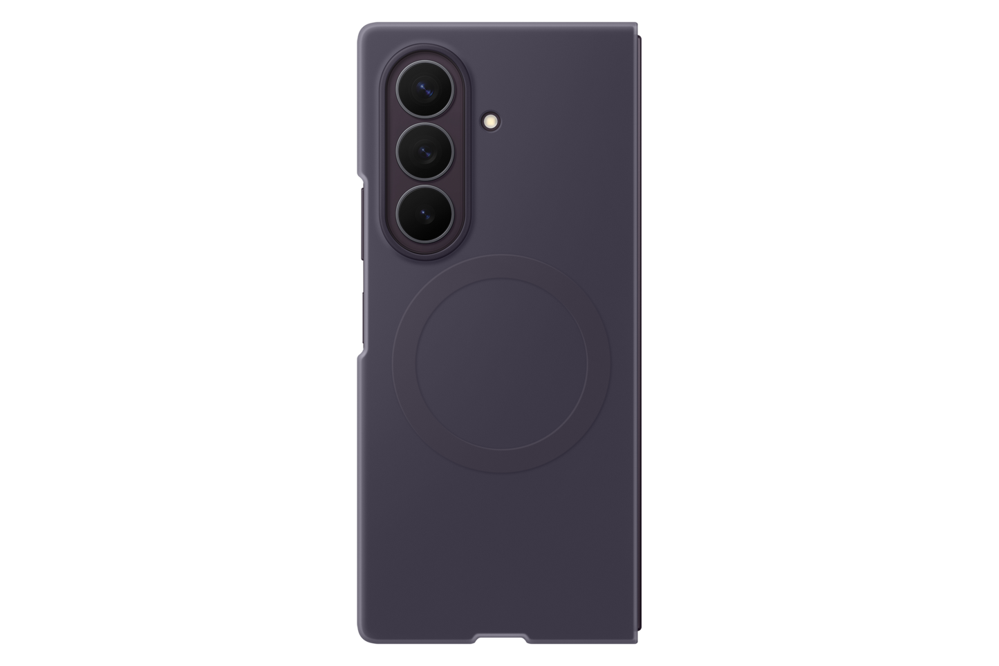 Samsung Z Fold8 Ultra Silicone Magnet Case Violet - Angle