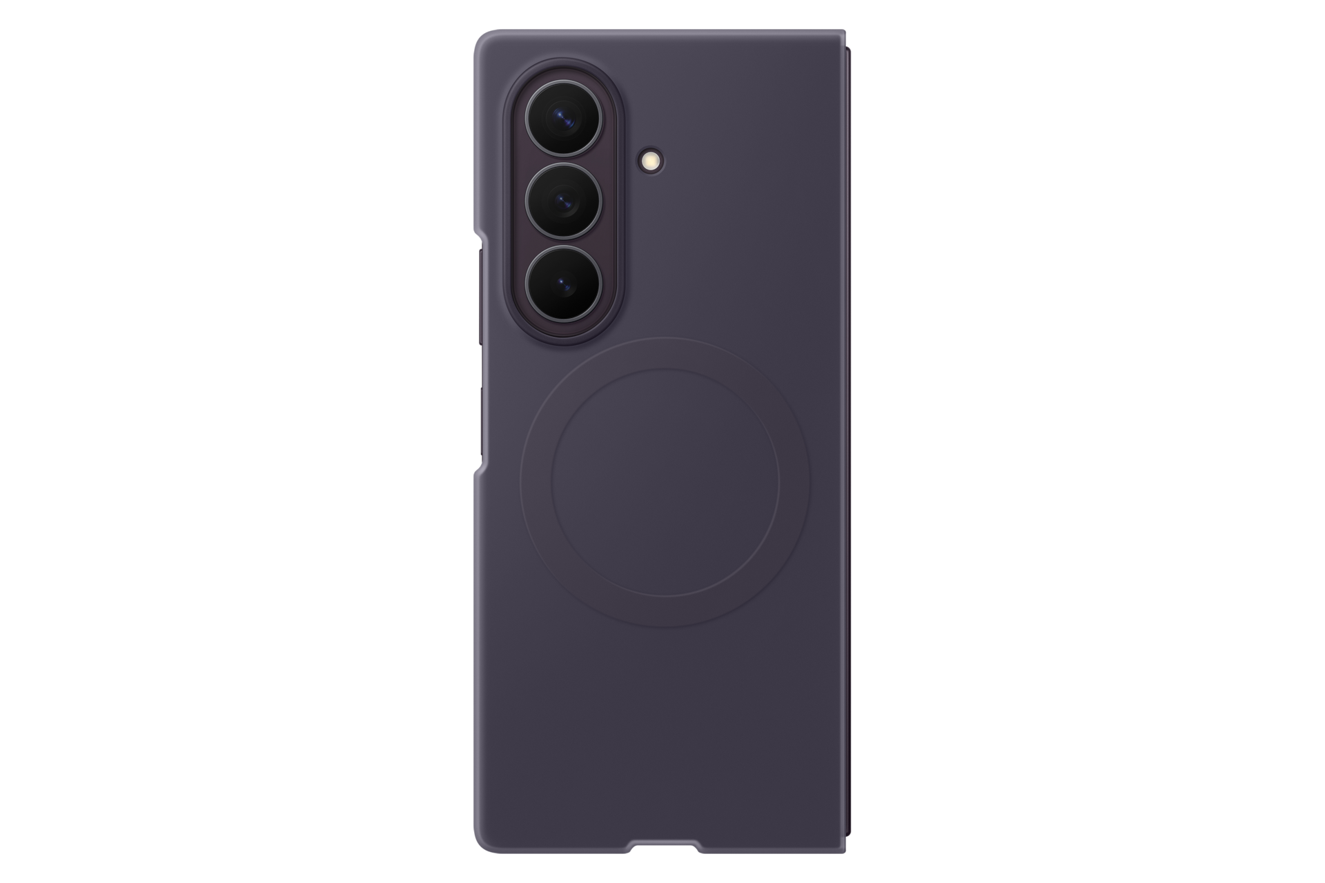 Samsung Z Fold8 Ultra Silicone Magnet Case Violet - Angle