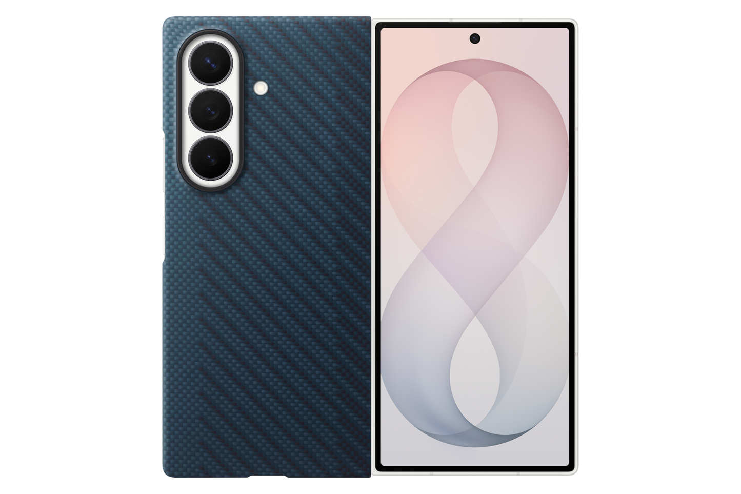 Samsung Galaxy Z Fold8 Ultra Carbon Magnet Case Blue