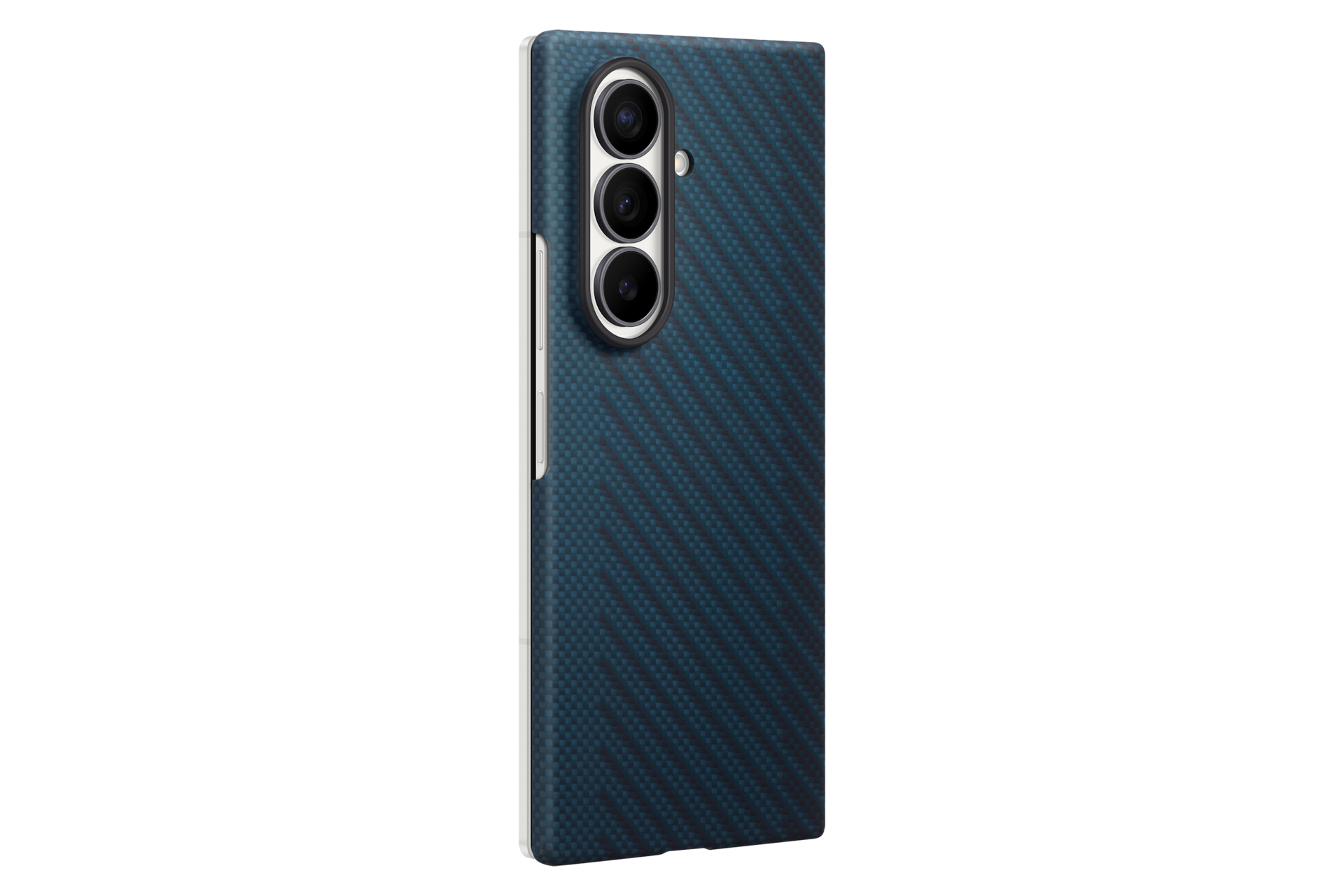 Samsung Z Fold8 Ultra Carbon Magnet Case Blue - Lifestyle