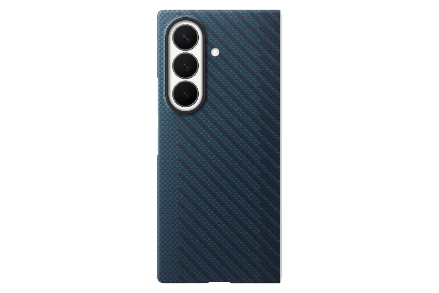 Samsung Z Fold8 Ultra Carbon Magnet Case Blue - Angle