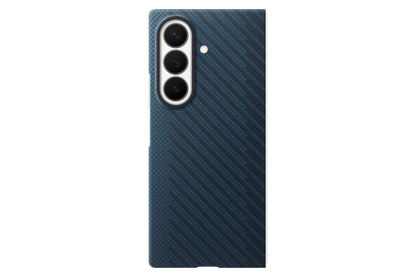 Samsung Z Fold8 Ultra Carbon Magnet Case Blue - Angle
