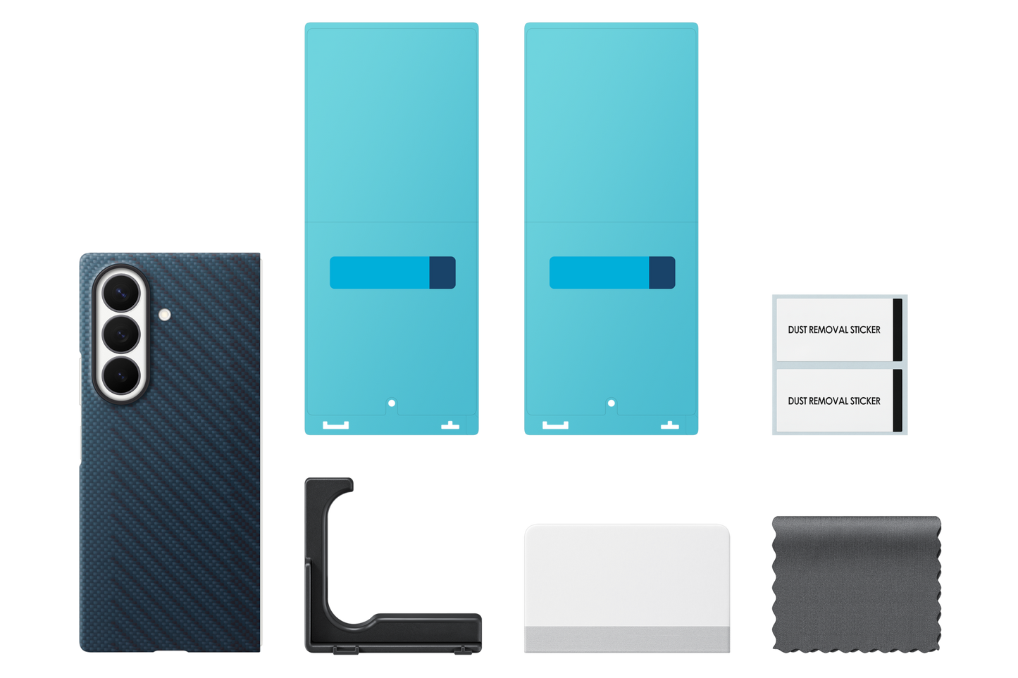 Samsung Z Fold8 Ultra Carbon Magnet Case Blue - Contents