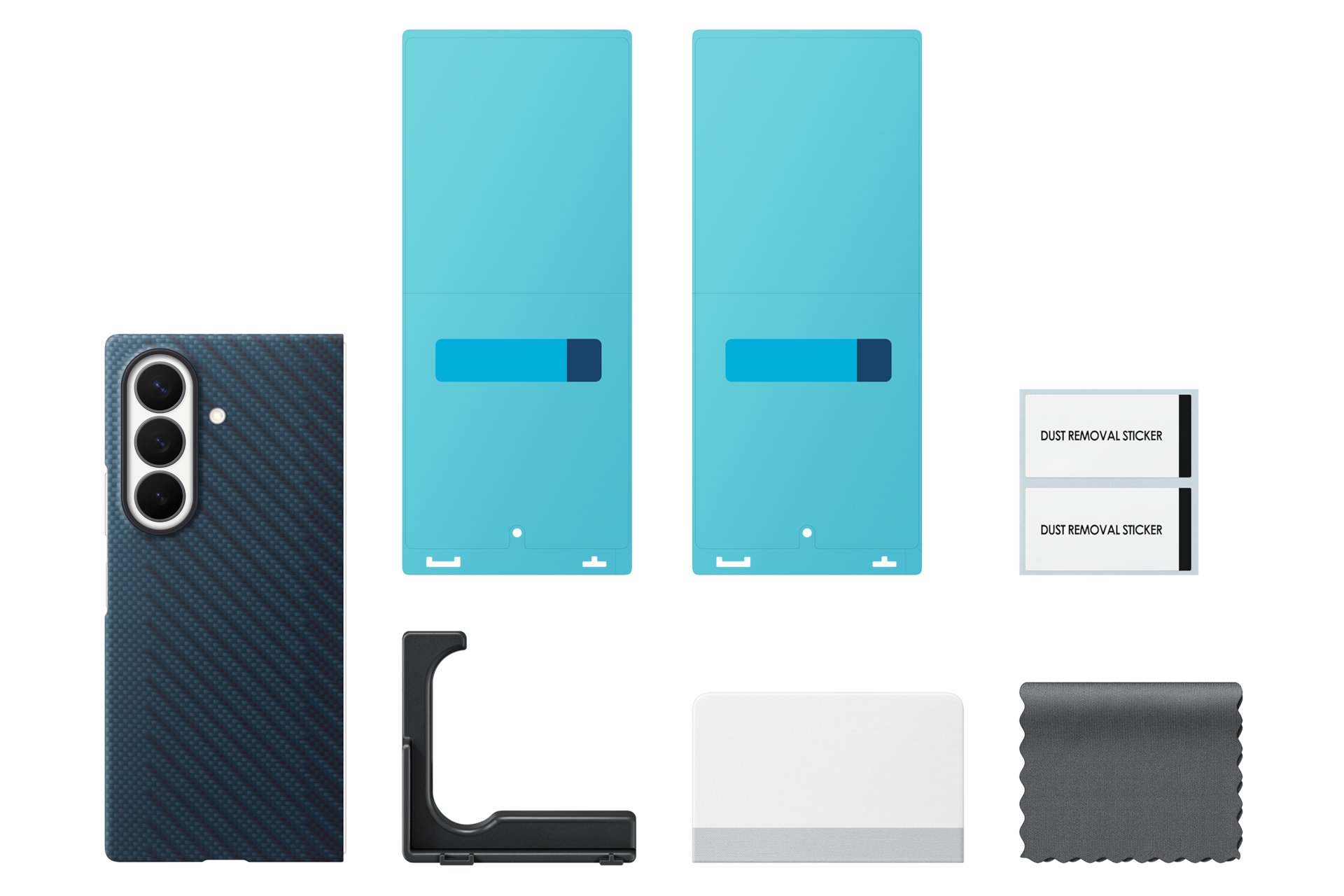Samsung Z Fold8 Ultra Carbon Magnet Case Blue - Contents