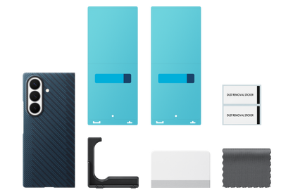 Samsung Z Fold8 Ultra Carbon Magnet Case Blue - Contents