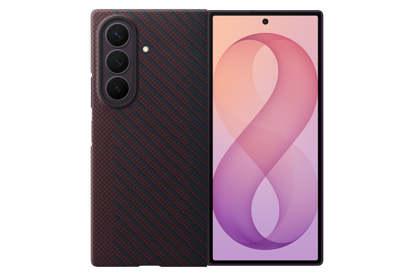 Samsung Galaxy Z Fold8 Ultra Carbon Magnet Case Violet