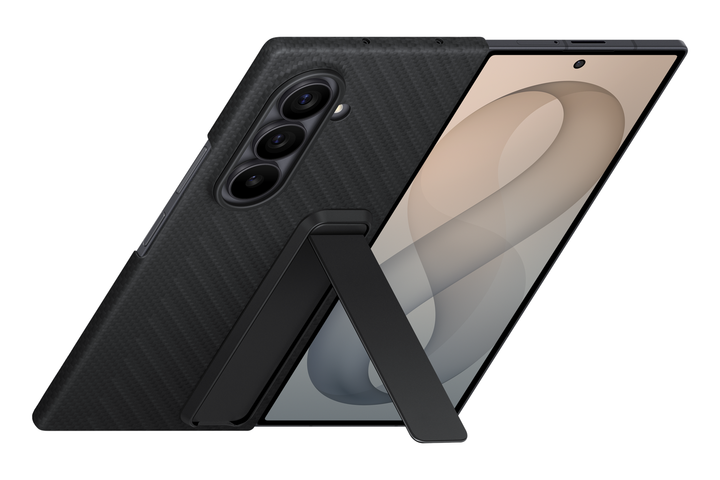 Samsung Z Fold8 Ultra Carbon Standing Case - Portrait