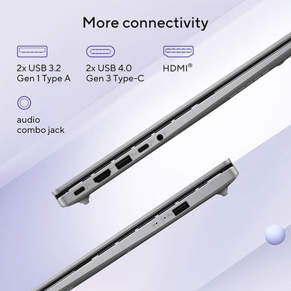 Asus Vivobook 14 Copilot+ PC Snapdragon X X1 26 100, 16GB RAM, 1TB SSD, 14-inch display, Windows 11 Home