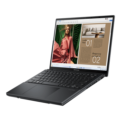 ASUS Zenbook Duo 14 OLED UX8406 Inkwell Gray - Laptop Mode