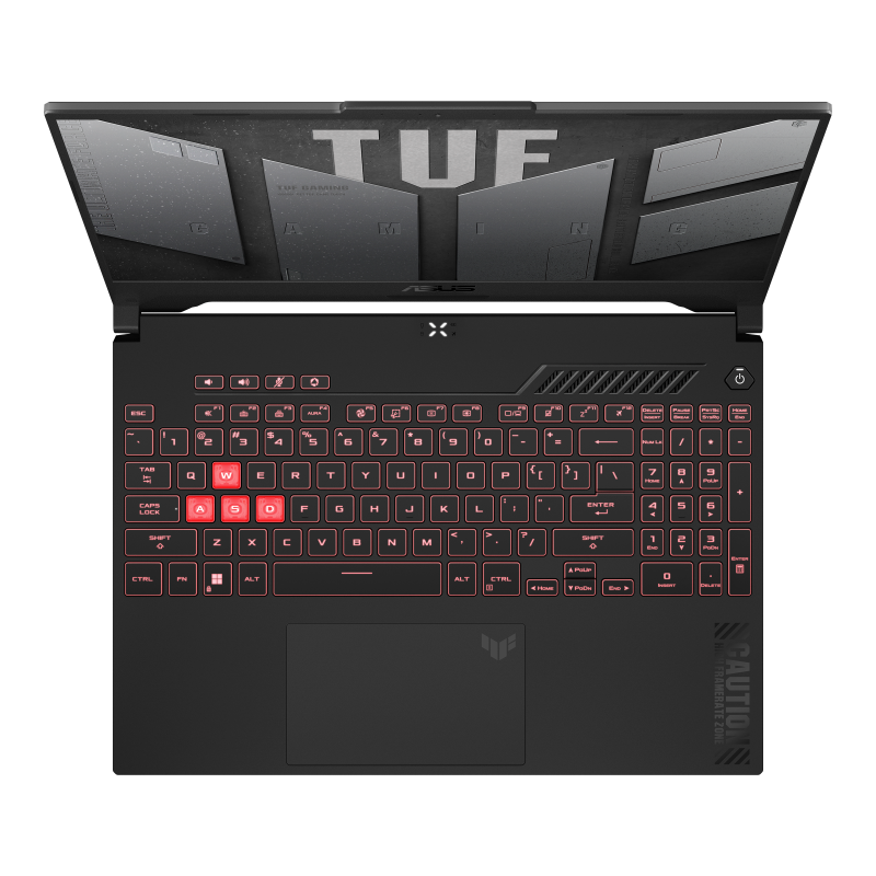 ASUS TUF Gaming A15 FA507 Graphite Black - Angled View