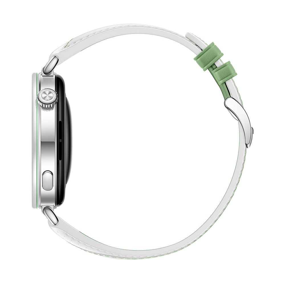 Huawei Watch GT 7 41mm Konsu Leather Strap Green White — Smartwatch