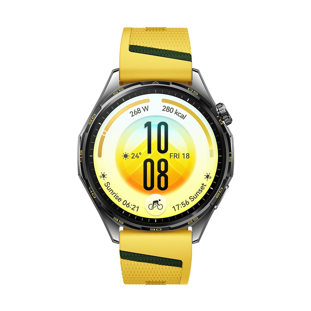 Huawei Watch GT 7 46mm Atum Fluoroelastomer Strap Yellow — Smartwatch