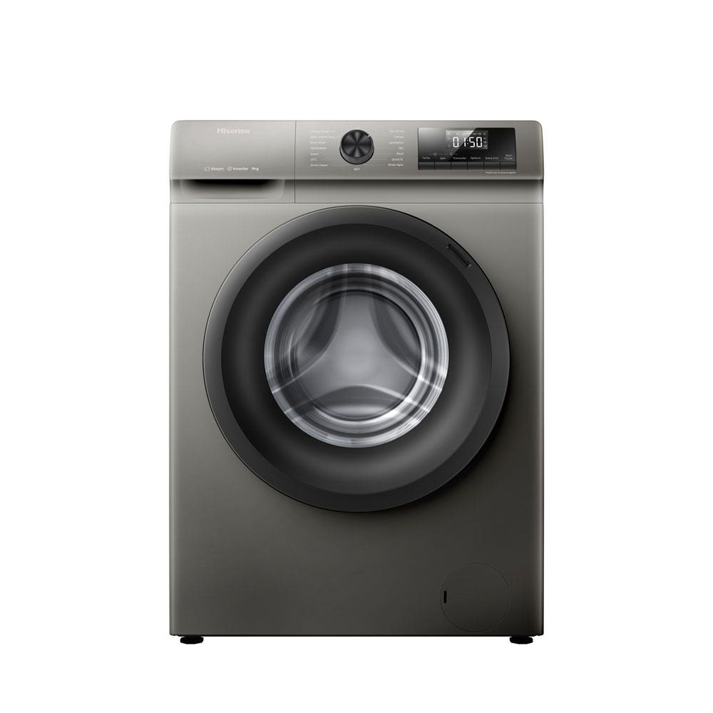 Hisense Front Load Washing Machine, 8 Kg, WFQP8012TS