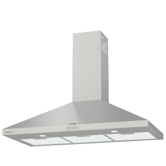 Gorenje Built in Wall Mounted Hood, 90 cm, Pyramid Design, Stainless Steel, WHC924EX